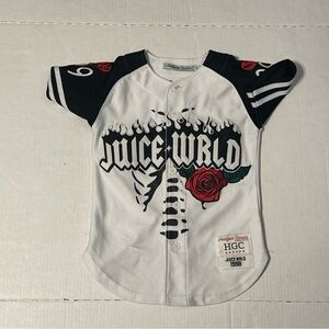 Juice Wrld Kids Jersey - Black, White, Red